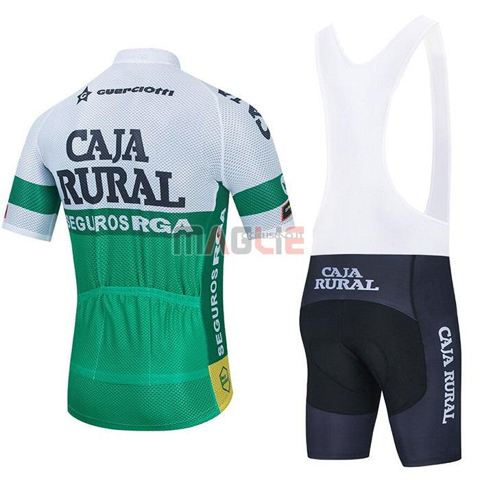 Maglia Caja Rural Manica Corta 2021 Rural Bianco Verde